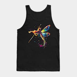 Dragonfly Playing Violin Tank Top